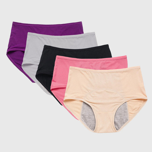 Comfy & Discreet Leakproof Underwear (Classic 5-Pack)